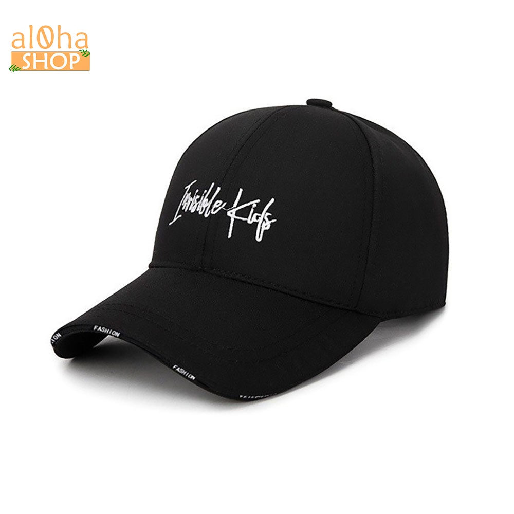 Mũ lưỡi trai - nón Ulzzang thêu chữ unisex nam nữ chống nắng phong cách thời trang, cá tính - al0ha Shop