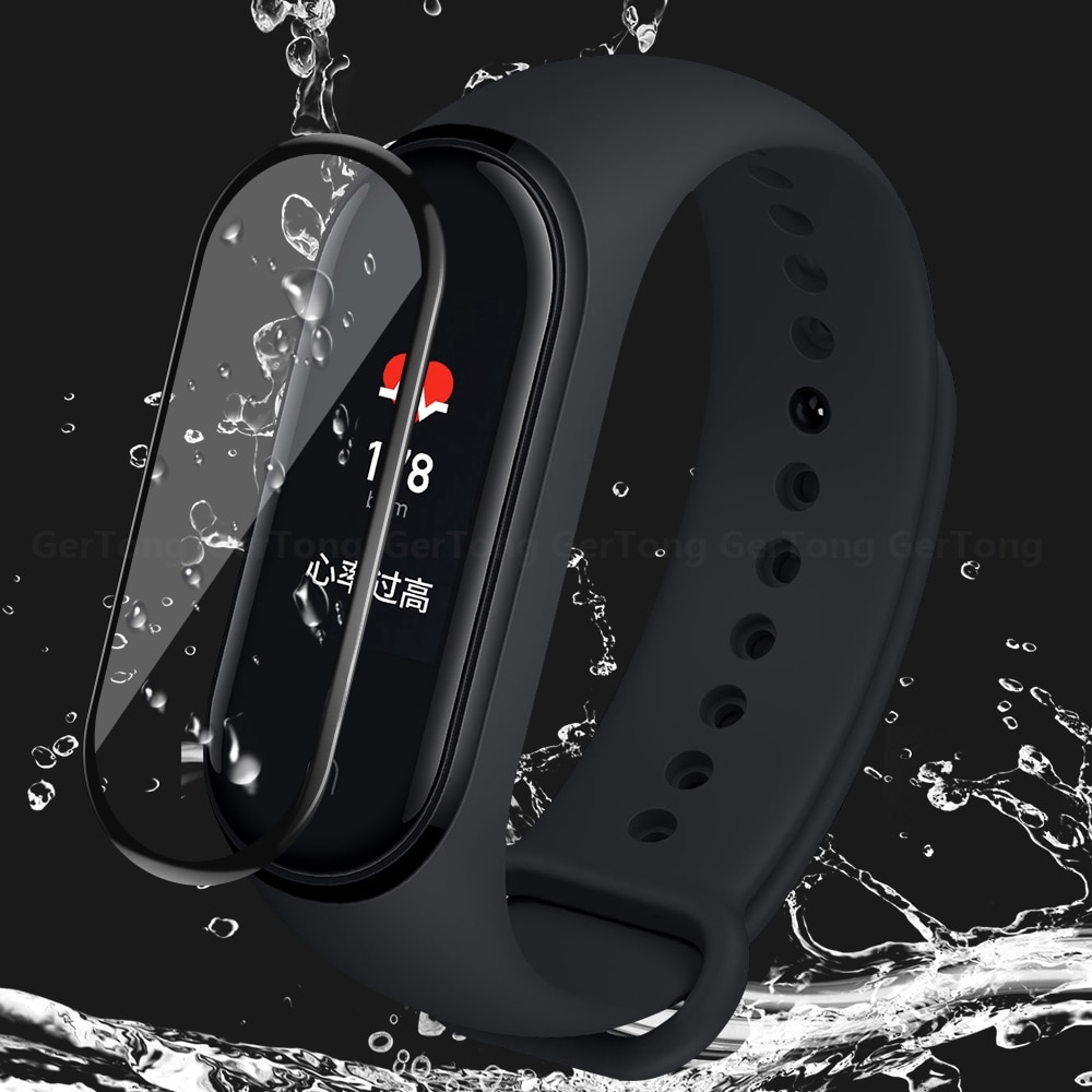 Set 5 Kính Cường Lực 3d Bảo Vệ Màn Hình Cho Xiaomi Mi Band 4