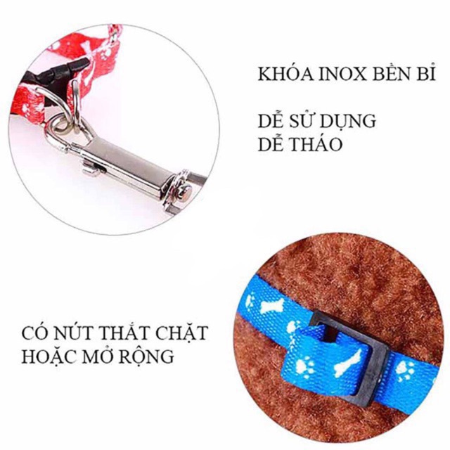 Yếm dắt thú cưng 1.5cm