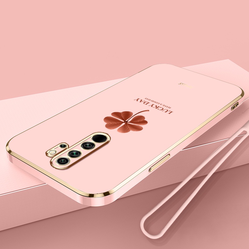 Ốp Điện Thoại Silicon Mạ Viền Đơn Giản Sang Trọng Cho Xiaomi Redmi Note 8 2021 Note 8 Pro