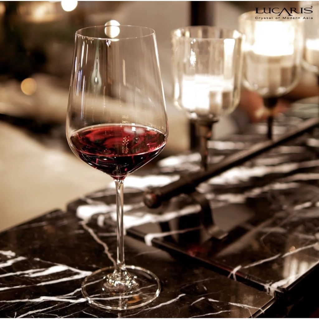 Bộ 6 Ly Uống Rượu Vang Đỏ Pha Lê Cao Cấp Lucaris Bordeaux 770ml Nhập Khẩu Chính Hãng, Không Chứa Chì - Hongkong S04BD27