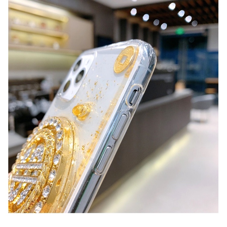 Ốp lưng iphone ĐỒNG TIỀN XOAY vàng may mắn 6plus/6/7/7plus/8/8plus/x/xs/xs max/11/12/13/14/Pro/Max/Plus/Promax