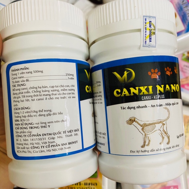 Canxi Nano cho chó mèo