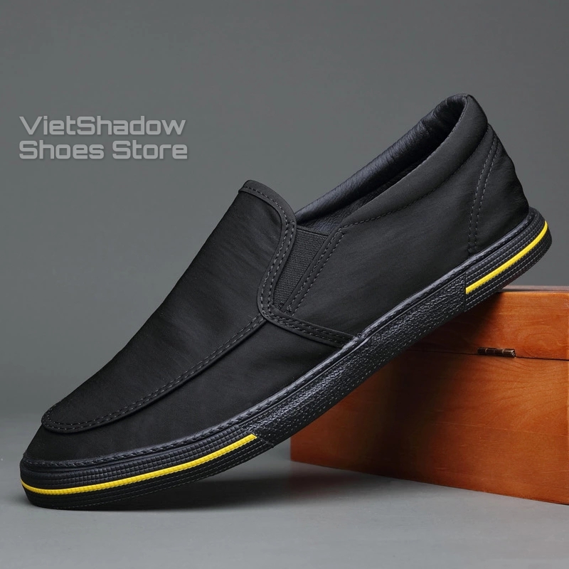 Slip on nam - Giày lười vải nam cao cấp BAODA - Vải polyester (gió) chống thấm 4 màu tuyệt đẹp - Mã 20062