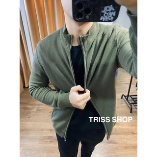 Áo Khoác Len Ấm Mùa Đông Massimo Dutti Chính Hãng form slimfit co giãn tốt