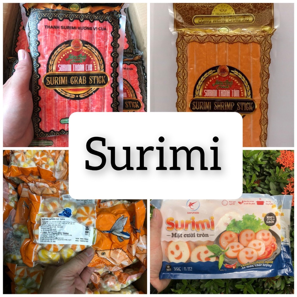 Surimi Thanh Cua, Mặt Cười, Nhân Hải Sản 3 Màu