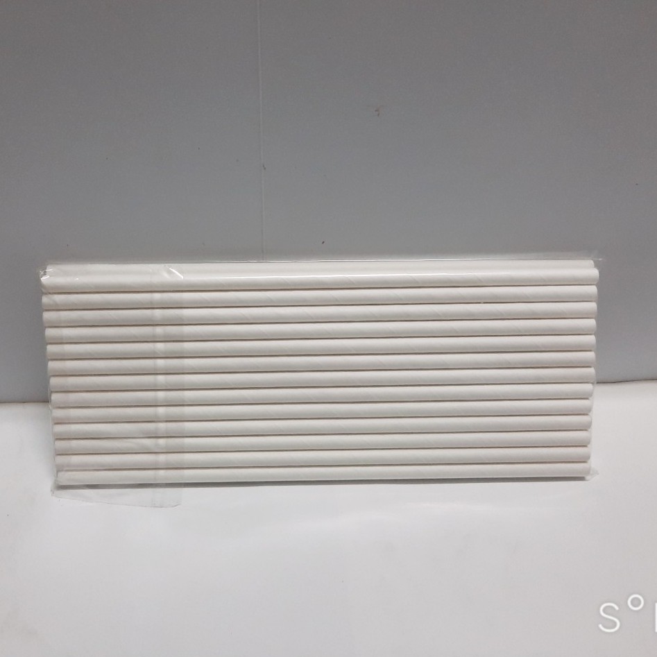 Ống Hút Giấy Phi 6mm ( Bịch 25 Cái )