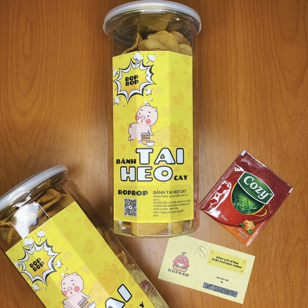 Bánh tai heo sốt mắm ớt Roprop hũ pet 250g | BigBuy360 - bigbuy360.vn