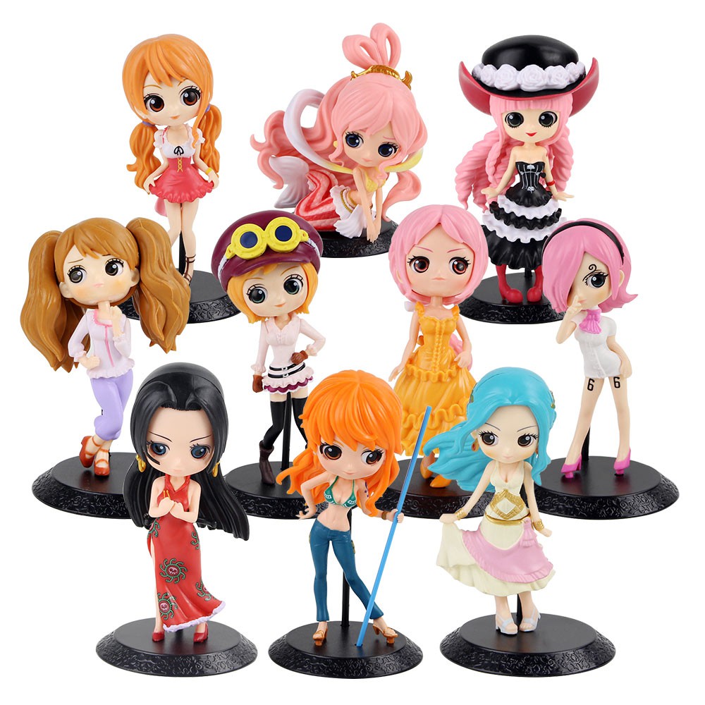 Mô Hình Nhân Vật Nami Boa Hancock Perona Robin Shirahoshi Reiju Vivi Q Posket 14cm Trong One Piece