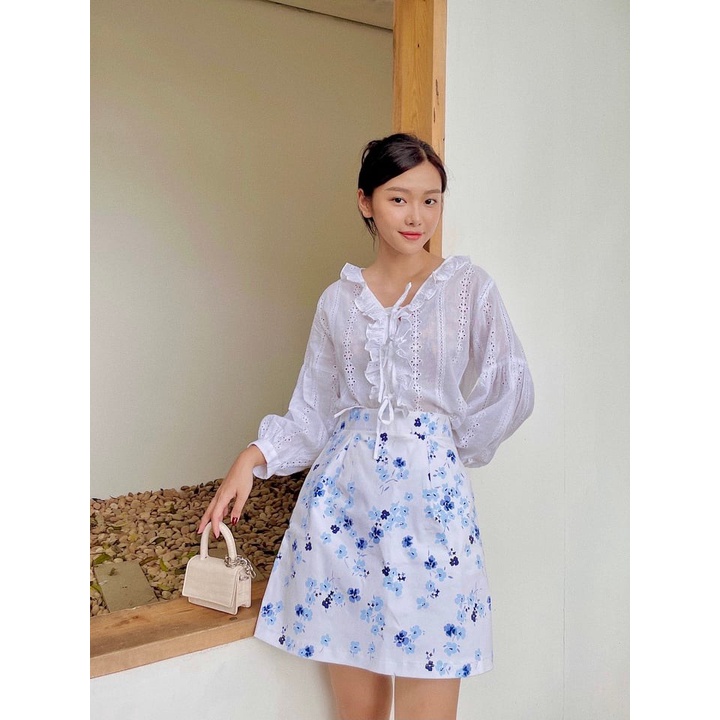 Áo kiểu dây thắt nơ