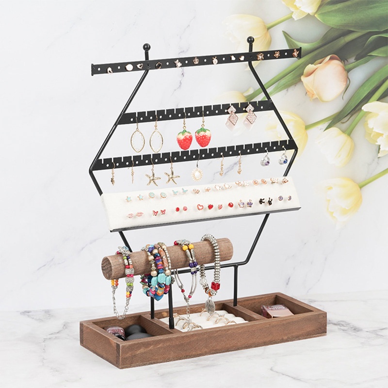 Giá Đỡ Trưng Bày Trang Sức Hình Lục Giác