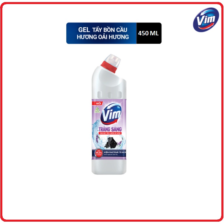 Gel Tẩy Bồn Cầu VIM Trắng Sáng Chai 450ml ( Hàng Khuyến Mãi )