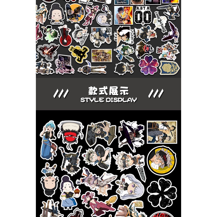 50 sticker cute chống nước dán mũ nón bảo hiểm MẪU CỎ BA LÁ, vali 50 hình dán graffiti máy tính xách tay