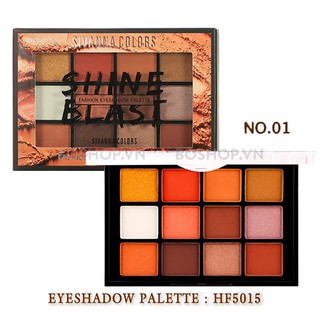 Phấn Mắt Sivanna Shine Blast Fashion Eyeshadow Palette HF5015 tone 02 ( ảnh thật nằm cuối )
