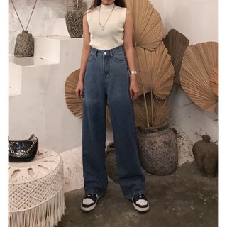 Quần Jean loang xanh cá tính