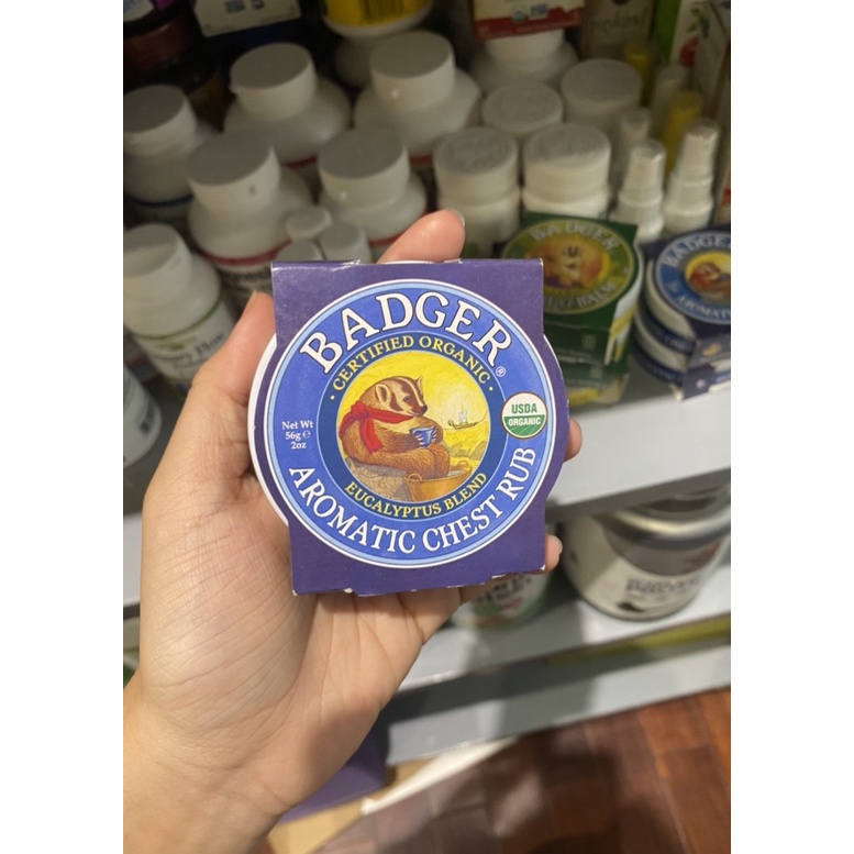 SÁP BÔI ẤM NGỰC BADGER AROMATIC CHEST RUB