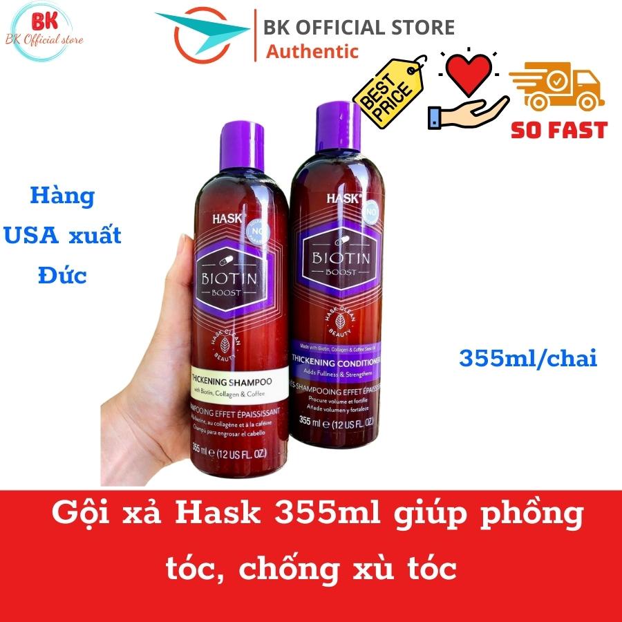 Dầu cặp dưỡng tóc chắc khoẻ, mềm mượt Biotin Hask