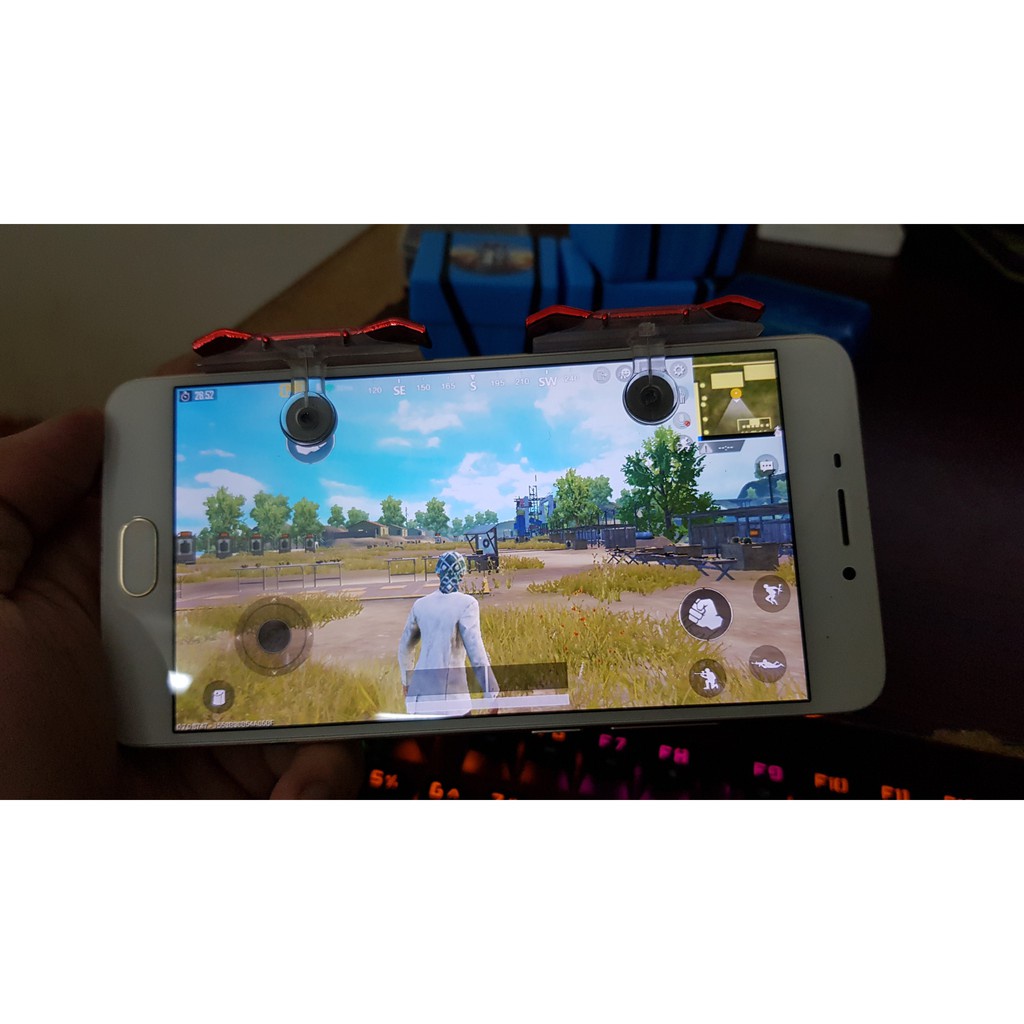 [ Bộ 2 Nút Bấm E9 Chơi Pubg Mobile, Ros Mobile Cực Nhạy - Phiên Bản Nút Cơ Cực Nhạy, Dễ Sử Dụng -dc3508