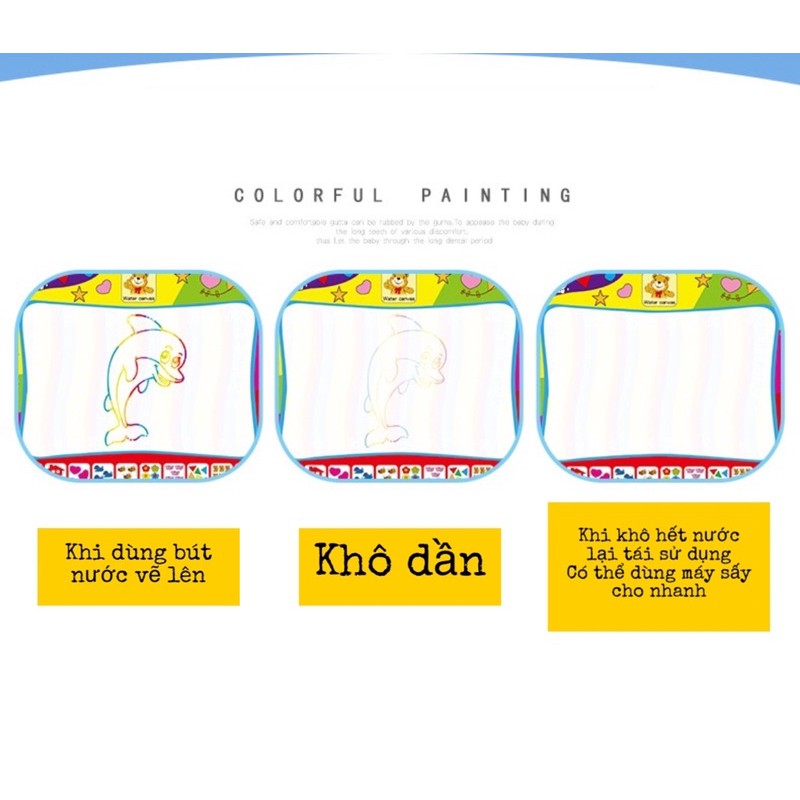 Bảng/sách thần kì viết bằng bút nước tự khô an toàn cho trẻ