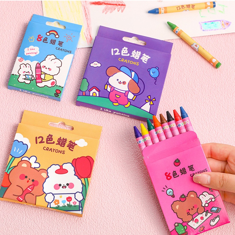 Bộ Bút Chì Màu 12 Màu Sắc Dành Cho Trẻ Em