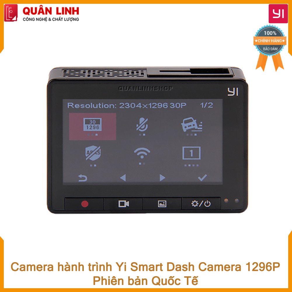 Camera hành trình Xiaomi YI Car Smart Dash Camera 1296p 2K - phiên bản quốc tế, tặng kèm thẻ nhớ 64GB | BigBuy360 - bigbuy360.vn