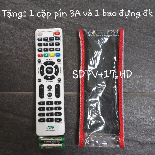 Remote (điều khiển) đầu thu KTS DVB.T2 của SDTV (hàng zin)