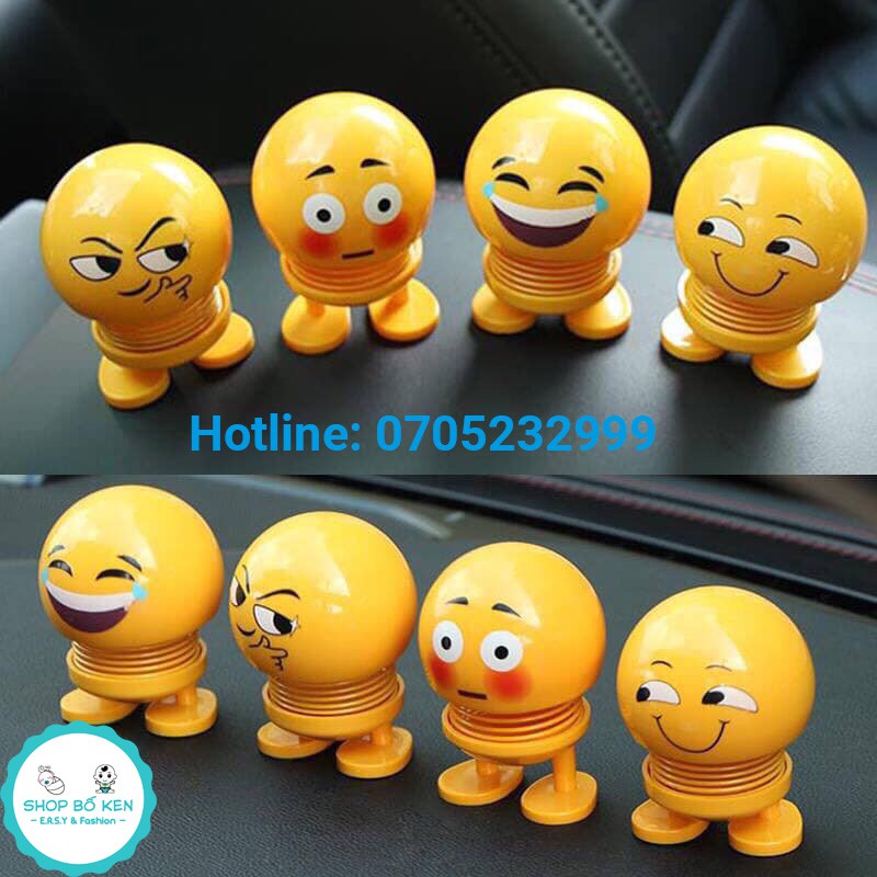 Shop Bố Ken CON CƯỜI EMOJI LÒ XO [ CAO CẤP, SIÊU RẺ, CÓ HỘP CHỐNG SHOCK ]