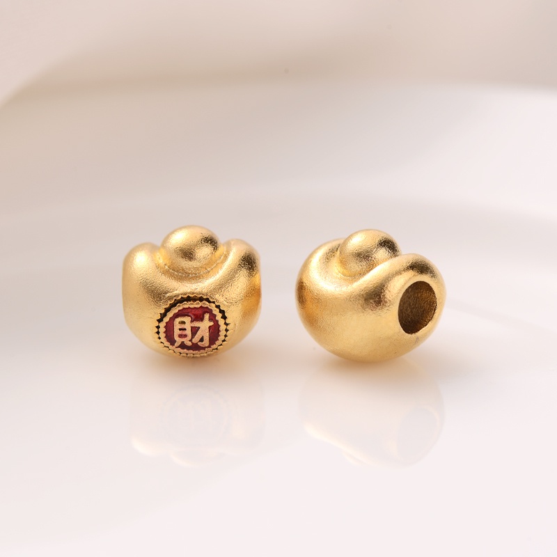 Hạt Xỏ Vòng Đeo Tay May Mắn diy Bằng Đồng Mạ Màu Cát Mạ Màu Sắc Mạnh Mẽ Kiểu Thần Tài