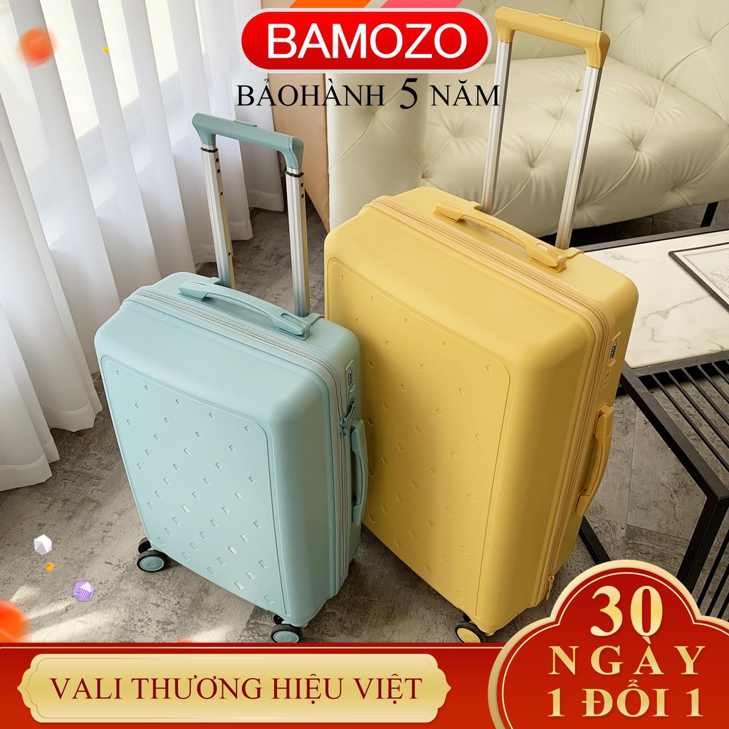 Vali du lịch Bamozo Nancy Size 20 cao cấp nhựa PP chống vỡ tuyệt đối - bảo hành 5 năm