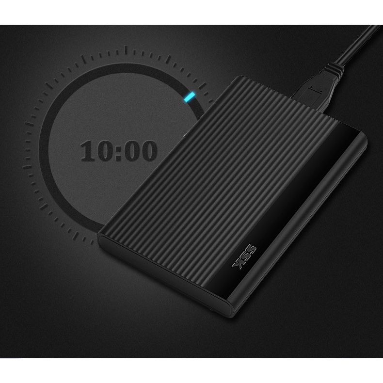 Box chuyển ổ cứng di động SSK SHE-095 chuẩn 3.0 - Hỗ trợ đến 5Gbps (xám) Phụ kiện 1986