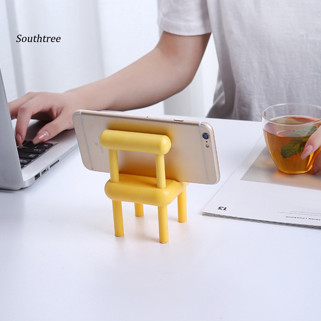 Giá Đỡ Điện Thoại Hình Ghế Xếp Gọn Nhẹ Hỗ Trợ Xem TV