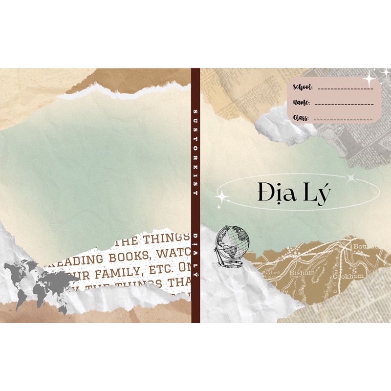 |COMBO| 13-20 Giấy bao tập theo môn cấp 2, cấp 3 chương trình mới, cũ cho mọi kích thước tập