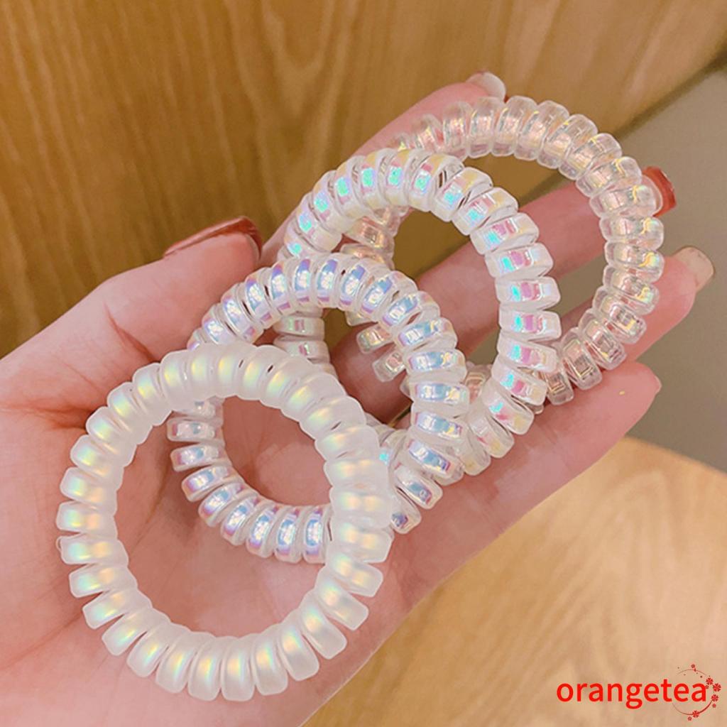 Dây buộc tóc hình dây điện thoại bàn bằng nhựa cho nữ