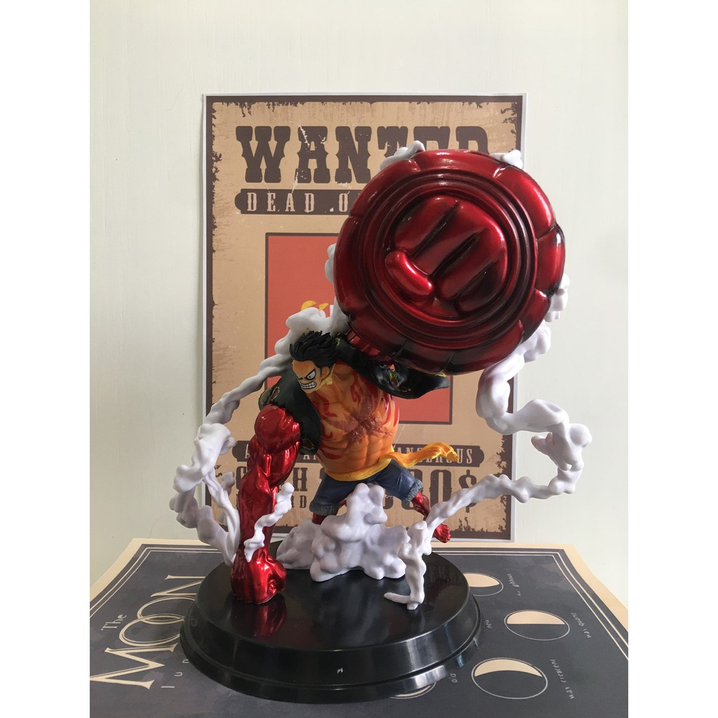 Mô Hình One Piece Luffy Gear 4 Giá Rẻ Mũ Rơm Figure Anime Manga Decor Trang Trí Bàn Học Bàn Làm Việc Phòng Ngủ MH06