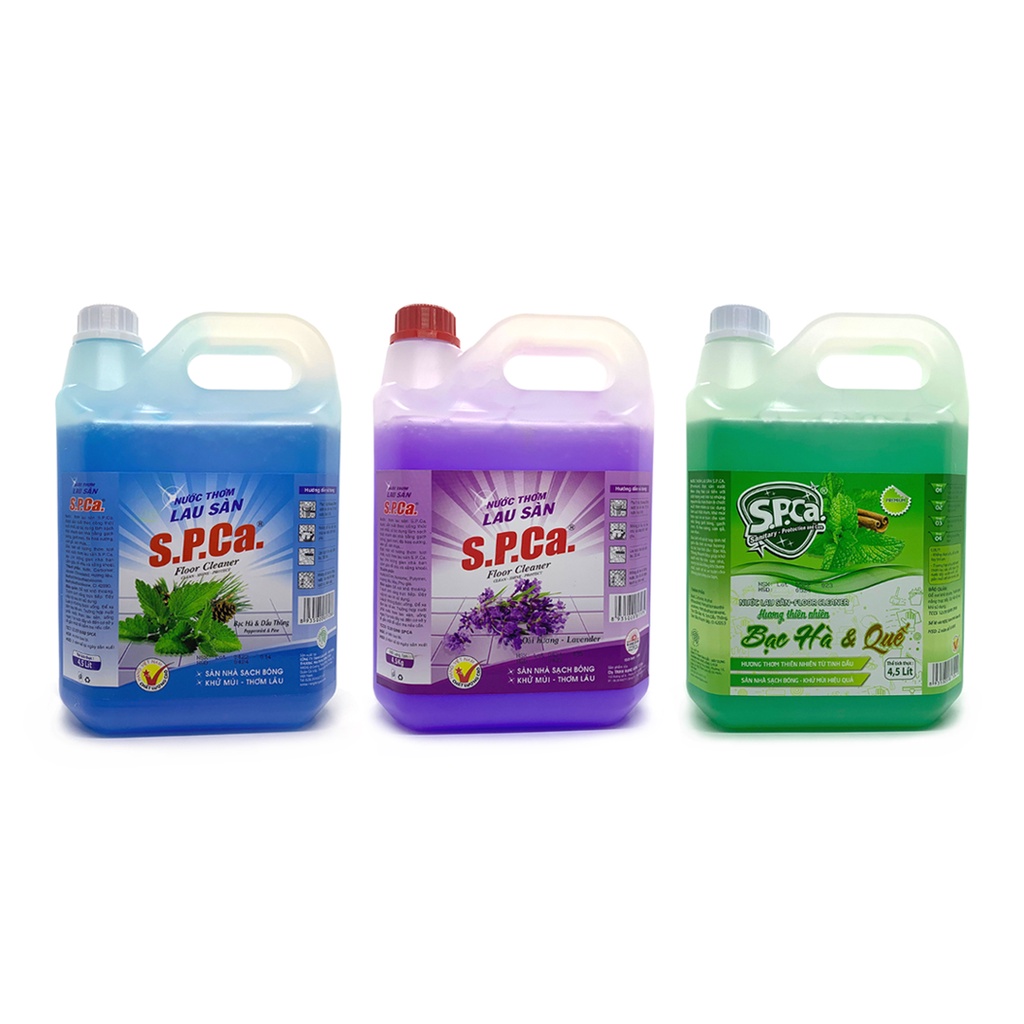 Nước lau sàn nhà SPCa 4.5 lít cao cấp diệt sạch khuẩn lưu hương dài lâu