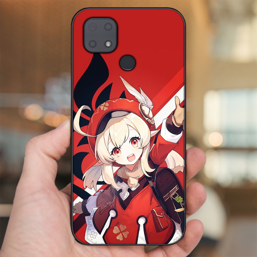 Ốp lưng Xiaomi Redmi 10C viền đen in hình Klee Genshin Impact