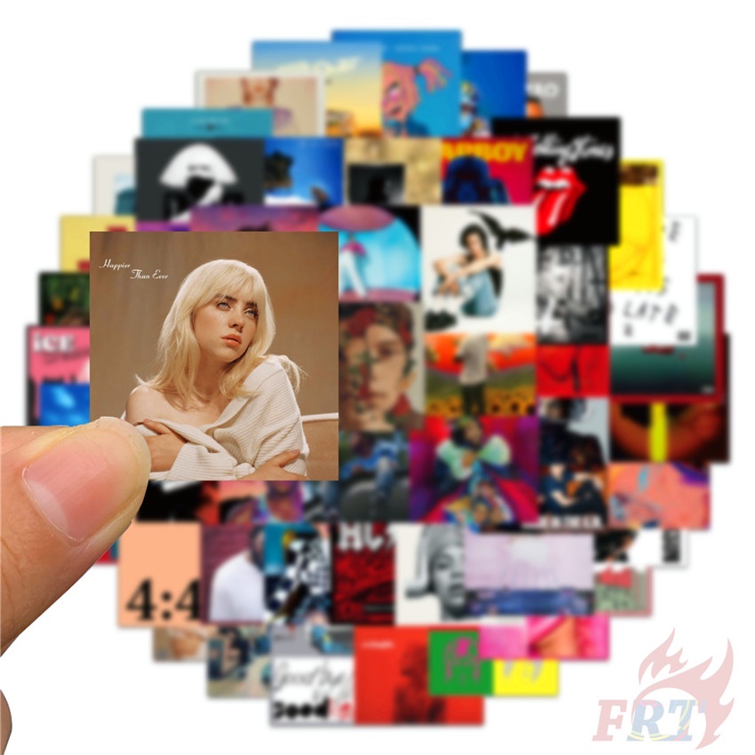 ❉ ♬ Album Nghệ Sĩ Bìa Album 01 Miếng Dán Nghệ Thuật ❉ Set 54 Miếng Dán Trang Trí Đa Năng Thời Trang