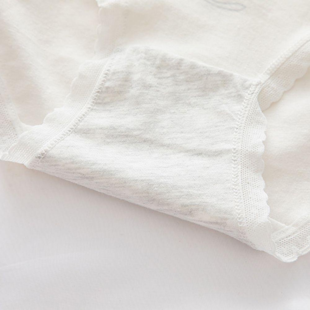 SOMEDAYZL Quần Lót Lưng Vừa Kẻ Sọc Thoáng Khí Đính Nơ Xinh Xắn Cho Nữ