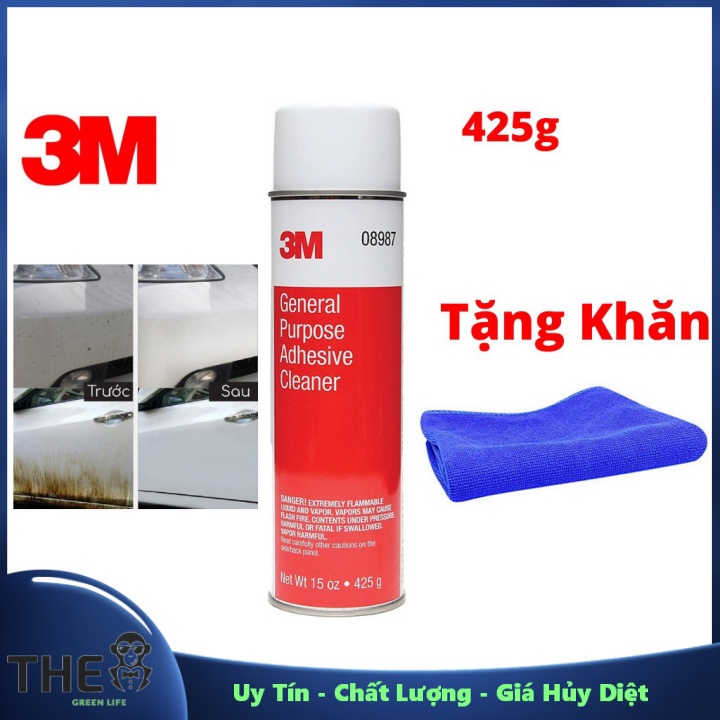 Tẩy Nhựa Đường 3M 08987 ,Tẩy Keo Băng Dính ,Tẩy Đa Năng 425g tặng khăn ---Uy Tín - Chất Lượng - Giá Hủy Diệt
