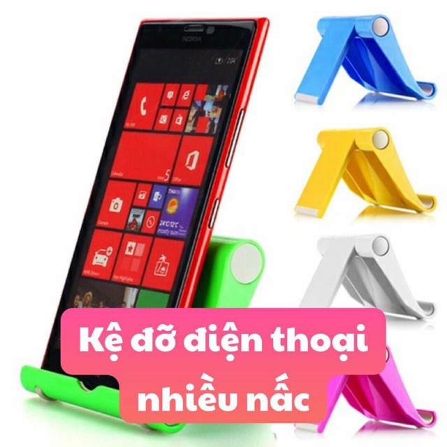 Kệ Đỡ Điện Thoại iPhone, Samsung, Oppo, Huawei, Xiaomi, iPad nhiều nấc tiện dụng (Màu Ngẫu Nhiên)