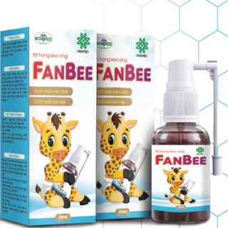 Xịt Họng Keo Ong FanBee - hỗ trợ điều trị đau rát họng, viêm họng, nhiệt miệng, loét miệng lưỡi, hôi miệng cho trẻ