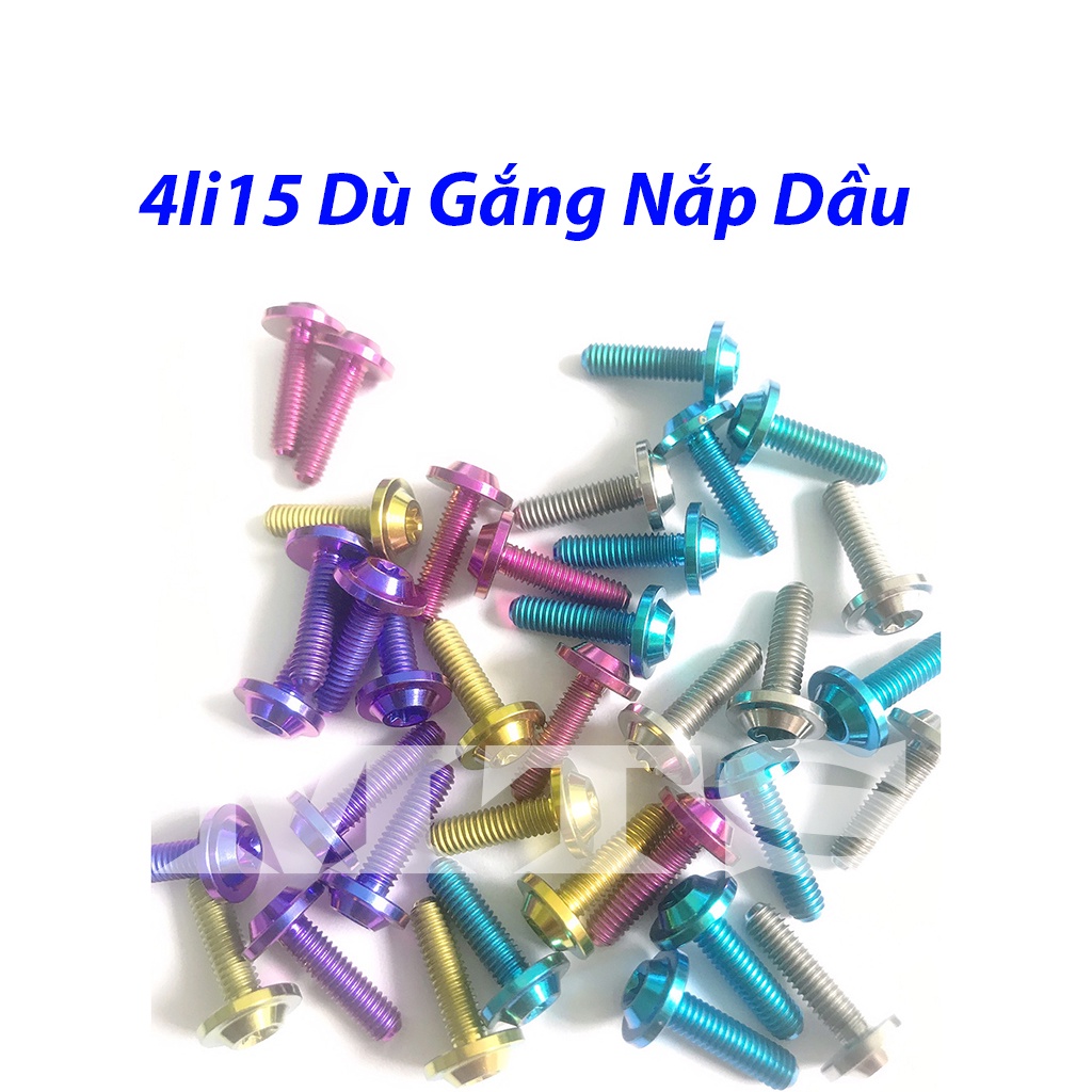 ỐC TITAN GR5 4li15 Dù Nhỏ Gắn Ốc Nắp Dầu, Yếm Sau Ổ Khoá Winner, Bợ Cổ Wave
