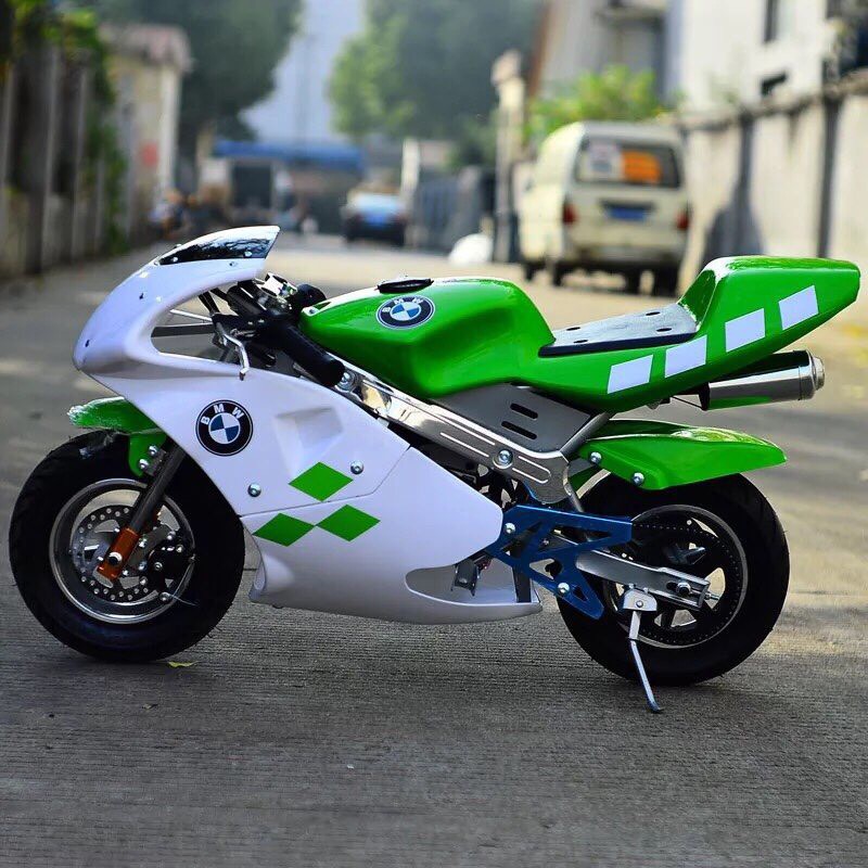 Xe moto mini, động cơ 2 thì chạy xăng pha nhớt 50cc/Ahìu shop