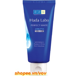 Sữa Rửa Mặt 80g Hada Labo Dưỡng Trắng Da Hoàn Hảo Perfect White Cleanser chính hãng