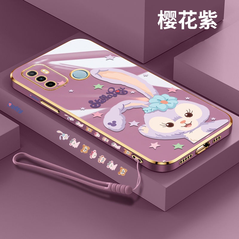 Ốp Điện Thoại Mềm Siêu Mỏng Mạ Điện Họa Tiết Hoạt Hình Cho OPPO A53 2020 F11 A31 2020 A52 A92