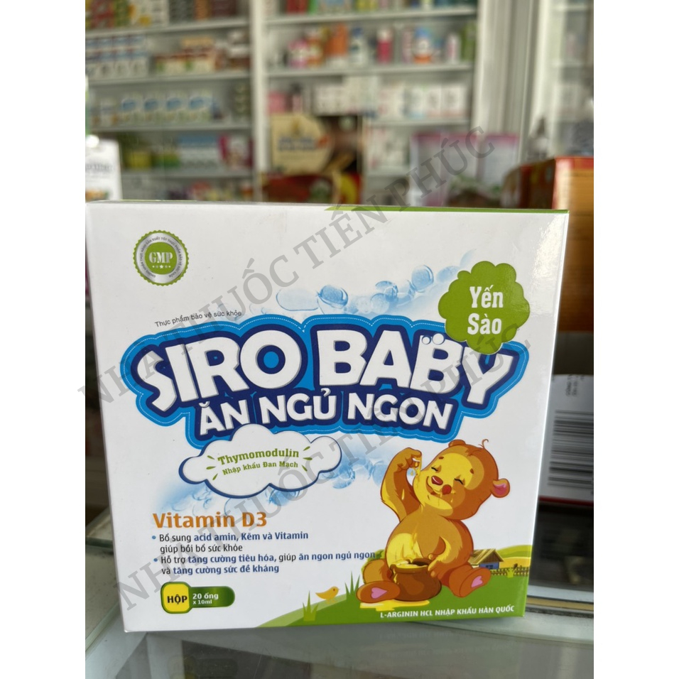 SIro baby yến xào giúp bé ăn ngon tăng cường tiêu hóa Hộp 20 ống