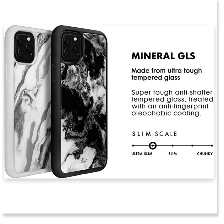 Ốp Chống Sốc LAUT iPhone 11/11 Pro/11 Pro Max LAUT Mineral Glass Hàng Chính Hãng