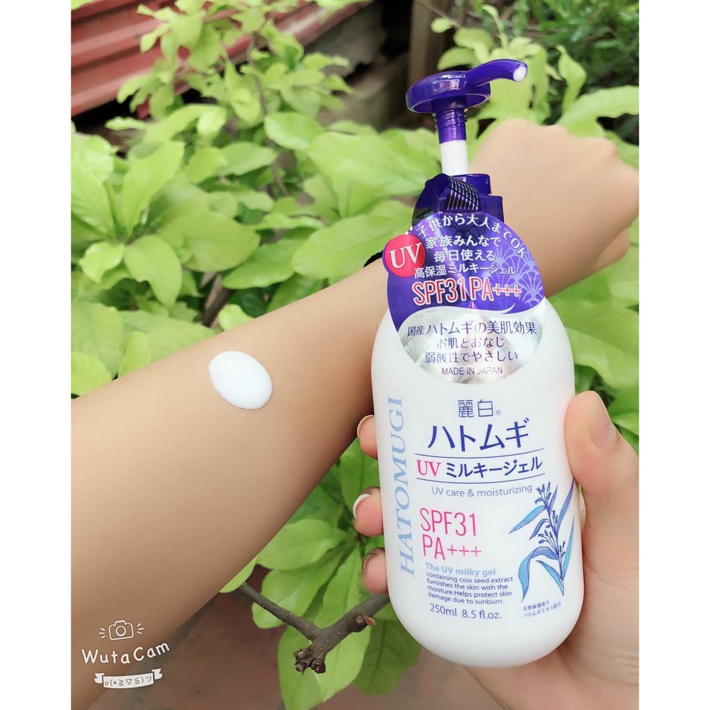 Sữa Dưỡng Thể Chống Nắng Hatomugi UV Milky Gel SPF31/PA+++