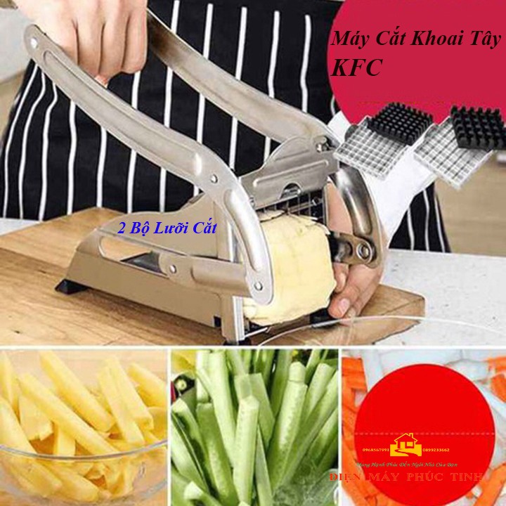 Máy cắt khoai tây, khoai lang vuông