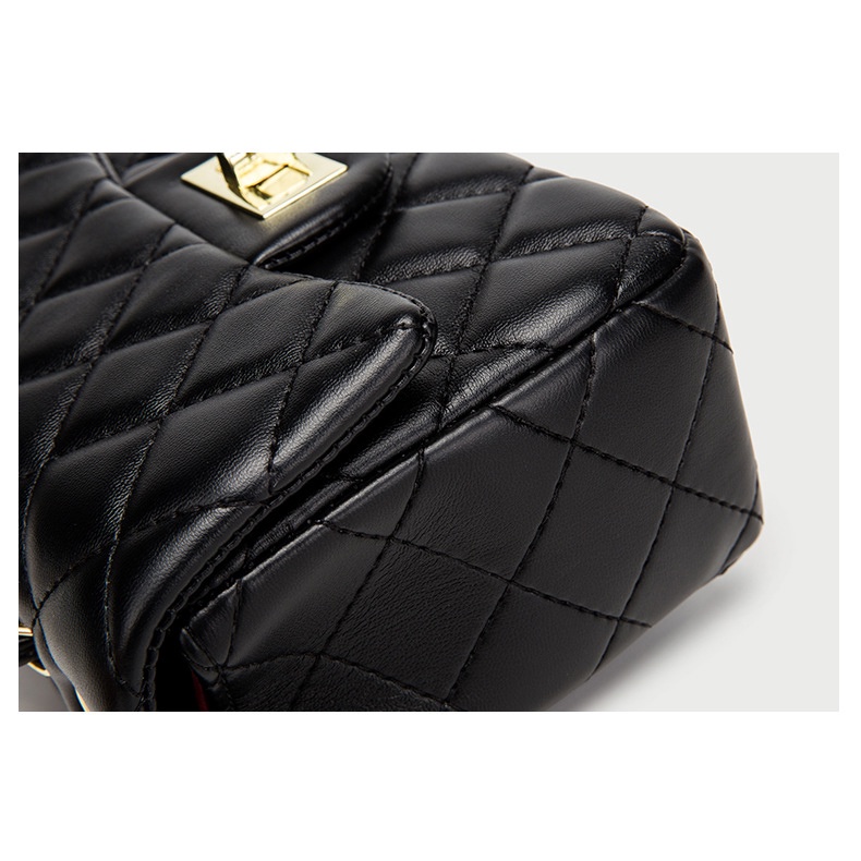 Chuwanglin Women Lingge Pu Leather Crossbody Shoulder Bag